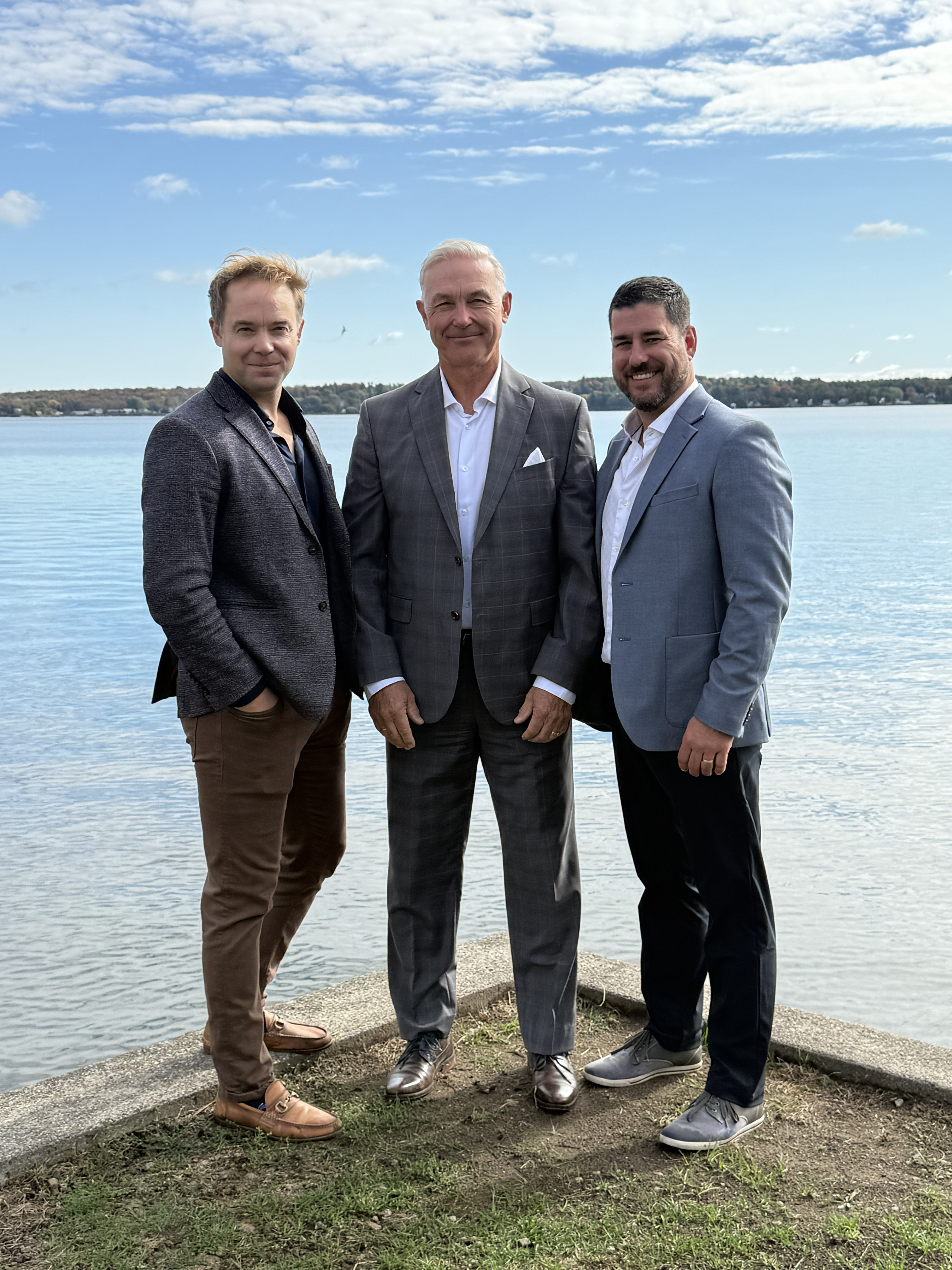 Craig, Allan & Stephan by the water